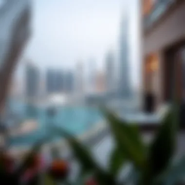 Stunning views from a Park Hyatt villa balcony overlooking the Dubai skyline