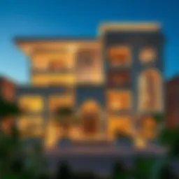 Elegant exterior view of Pearl House Three showcasing modern architecture