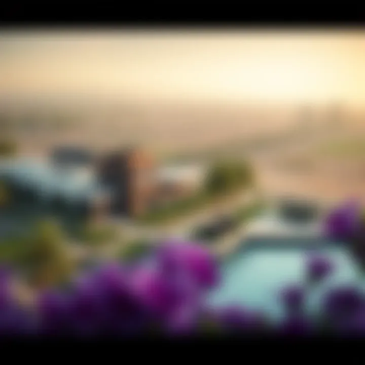 Breathtaking Meydan Landscape Scenic view of Meydan area surrounding Polo Townhouse