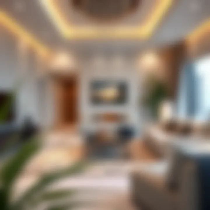 Cozy living room inside a ready-to-move-in villa