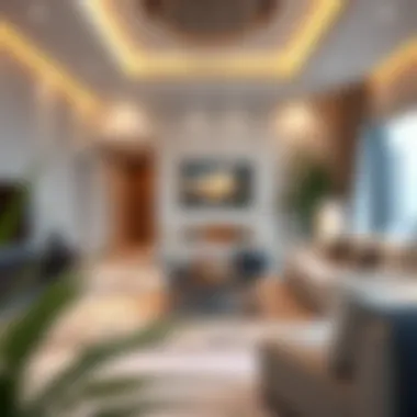 Inviting Living Space in a Dubai Villa Cozy living room inside a ready-to-move-in villa