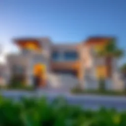 Luxurious villa exterior in Meadows Nine
