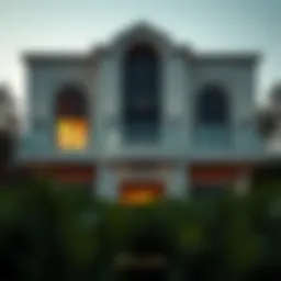 Elegant facade of Royal Park Villas showcasing modern architecture