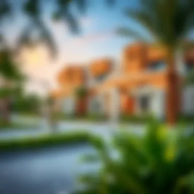 Community Appeal of Semi-Detached Villas A serene community setting featuring semi-detached villas surrounded by greenery