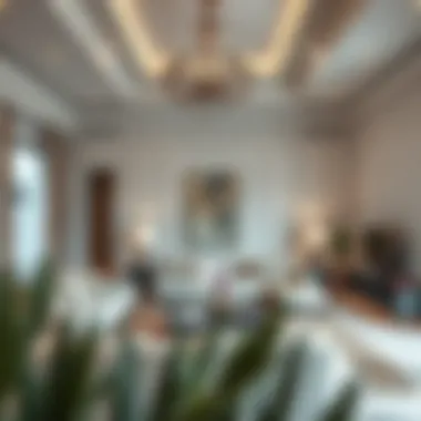 Elegant interior design of a Silicon Oasis villa