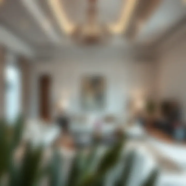 Elegant interior design of a Silicon Oasis villa