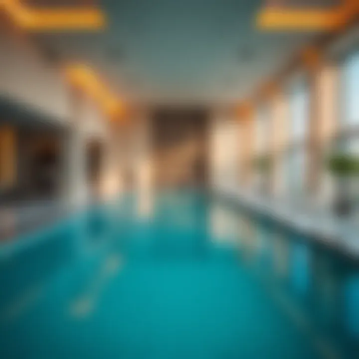 Luxurious amenities available in Sobha Hartland Estates, such as pools and gyms