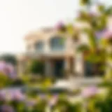 Luxurious villa in Sobha Hartland Estates surrounded by lush greenery