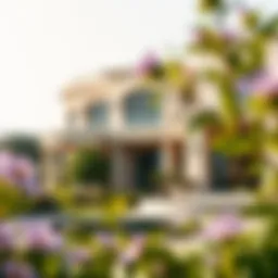 Luxurious villa in Sobha Hartland Estates surrounded by lush greenery