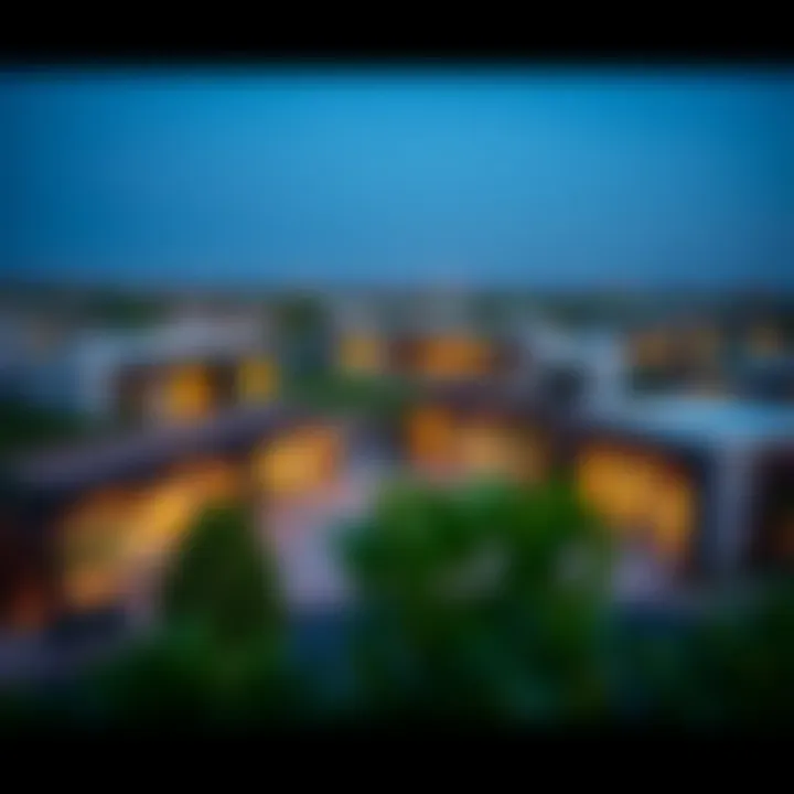 Panoramic view of Sobha Hartland community showcasing modern architecture