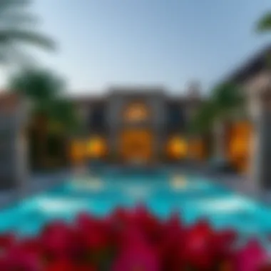 Stunning Architectural Design of Springs Villas Luxurious Springs villa exterior view