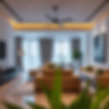 Luxurious interior of a polo townhouse showcasing modern amenities