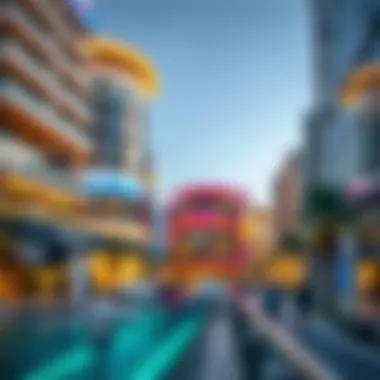 Modern Architectural Marvels at City Walk Stunning view of City Walk Dubai with modern architecture