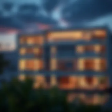 Architectural Marvel: The Essence of Design Contemporary architecture showcasing a penthouse exterior