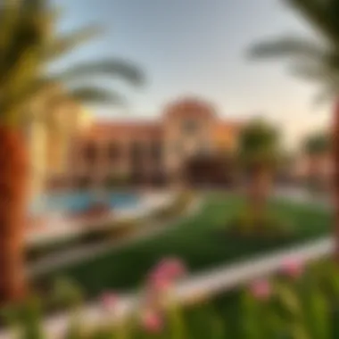 Overview of District One community showcasing amenities and greenery.