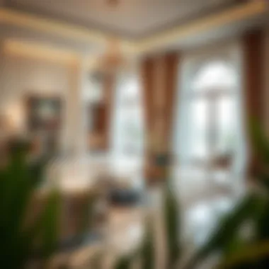 Elegant Interior Design of a District One Home Interior view of a high-end property highlighting elegant design.