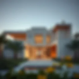 Luxurious villa in District One community showcasing modern architecture.