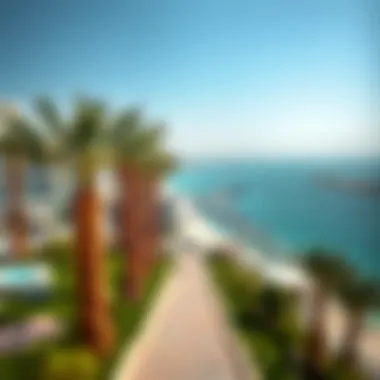 Panoramic view of the pristine beaches on Dubai Islands