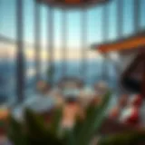 Exquisite architecture of a Dubai penthouse showcasing panoramic city views