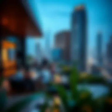 The vibrant lifestyle and social atmosphere of penthouse residents