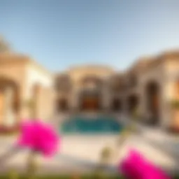 Luxurious villa exterior in Silicon Oasis
