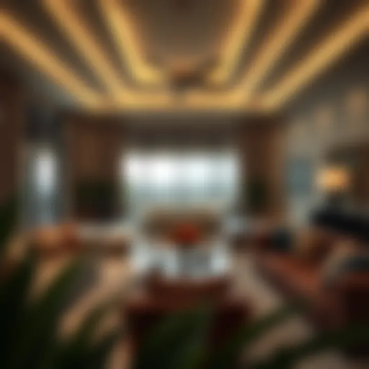 Spacious interior of a Silicon Oasis villa