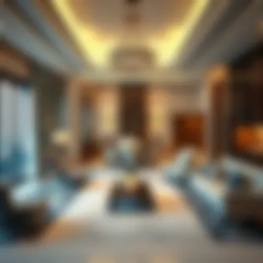 Opulent Interiors of a Contemporary Penthouse Luxurious interiors of a modern Dubai penthouse