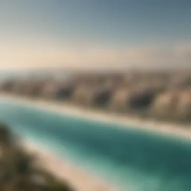 Panoramic View of Palm Jumeirah Properties Panoramic view of Palm Jumeirah properties