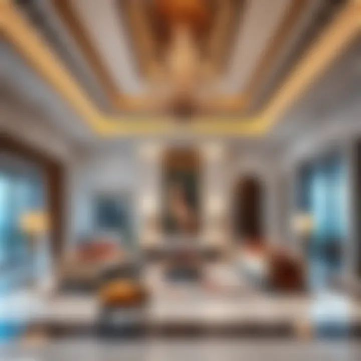 Luxurious interior design of a Dubai villa