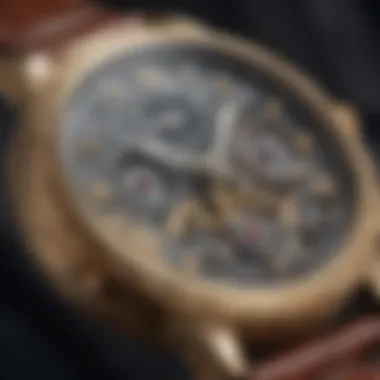 Close-up of a vintage watch with intricate details