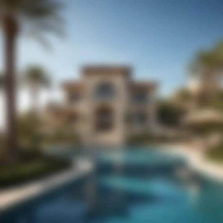 Upscale amenities of a Palm Jumeirah home including a private pool and beach access