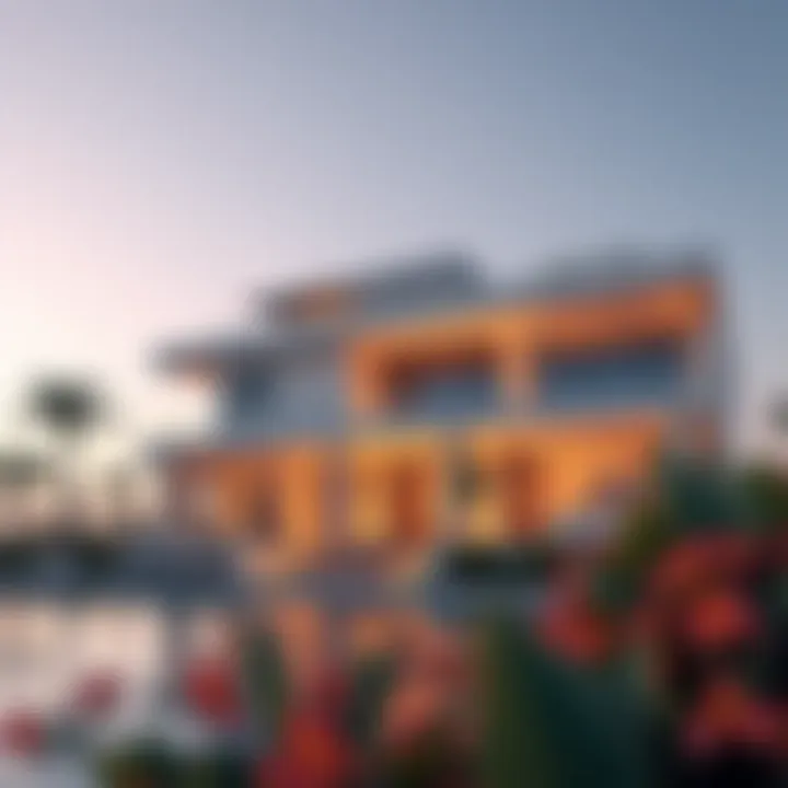 Luxury residential property on The Palm with modern architecture