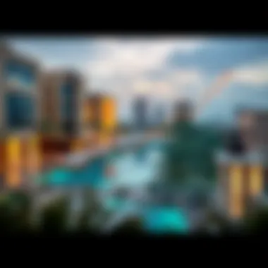 Market trend graph indicating real estate growth in The Palm