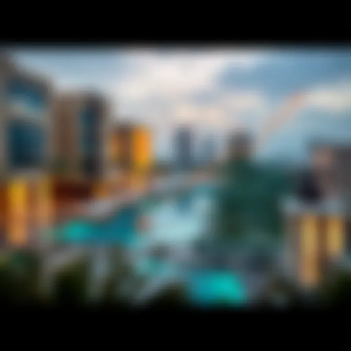 Market trend graph indicating real estate growth in The Palm