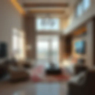 Contemporary apartment interiors in Palm Jumeirah