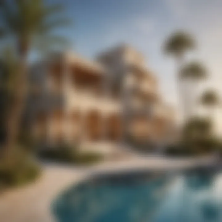 Luxurious beachfront property with stunning views of the Arabian Gulf.