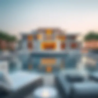 Luxurious villa on Palm Jumeirah overlooking the sea