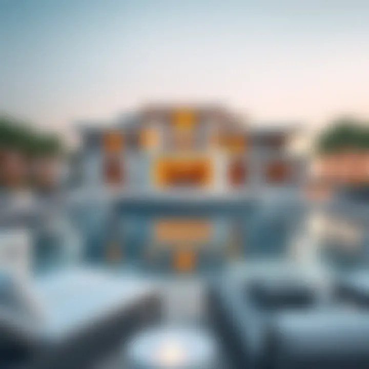 Luxurious villa on Palm Jumeirah overlooking the sea