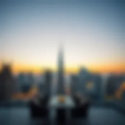 Stunning skyline view from a luxury penthouse in Dubai