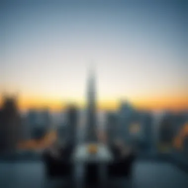 Stunning Skyline View from a Luxury Penthouse Stunning skyline view from a luxury penthouse in Dubai