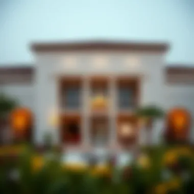 Elegant clubhouse of the Polo Club