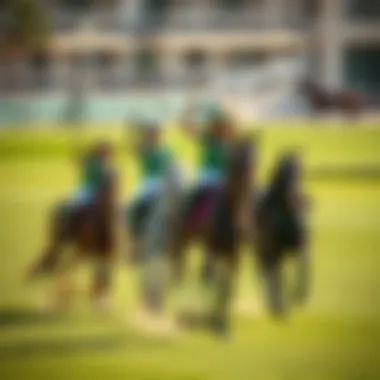 Members enjoying equestrian activities