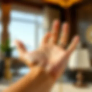 Visual Cues in Palm Reading An artistic depiction of visual cues related to palm reading