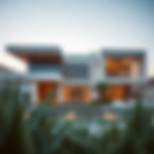 Luxurious villa showcasing modern architecture in Dubai