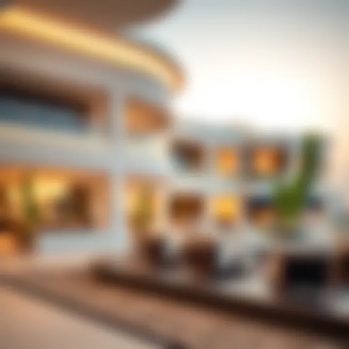 Architectural Masterpiece in Dubai An architectural masterpiece showcasing modern design elements