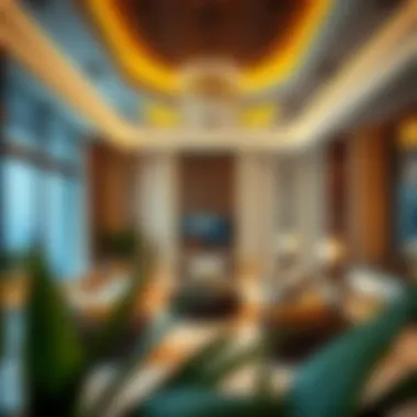 Luxurious Interior of High-End Property Luxurious interior design of a high-end property