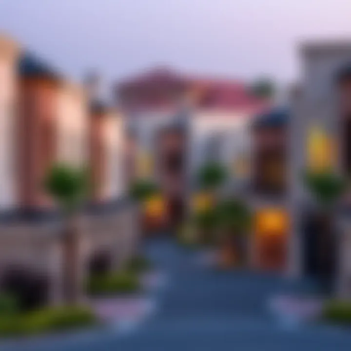 Neighborhood showcasing vibrant community surrounding townhouses