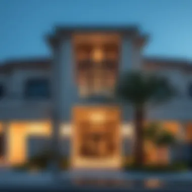 Elegant Townhouse Exteriors Elegant townhouse exteriors in Dubai's vibrant neighborhoods