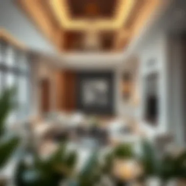 Elegant Interior of a Townhouse Interior design of a spacious townhouse living area