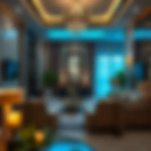 Luxurious two-bedroom villa interior